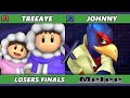 S@X 566 LOSERS FINALS - Treeaye (Ice Climbers) Vs. Johnny (Falco) Smash Melee - SSBM