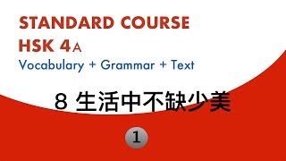 HSK4 Standard Course Lesson8 Text1 || HSK标准教程4上 第八课生活中不缺少美 课文1 || 使