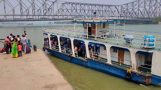 লঞ্চে হাওড়া ফেরি ঘাট থেকে আর্মেনিয়ান ঘাট Howrah ferry ghat to Armenian #shorts #ferryghat