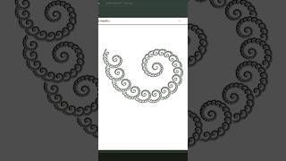 Draw Spiral of Spirals ๐ Using Python Turtle | #shorts #shortvideo #short #python #pythonturtle