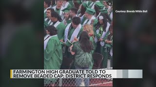Farmington High School graduate told to remove Native American beaded graduation