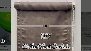 DIY Roller Blind Curtain, the Cheaper Way. Membuat Roller Blind dengan Lebih Murah dan Mudah