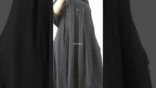 Beautiful front and back pleated matching Stone Abaya made in cye crush Abaya|for orders see comment