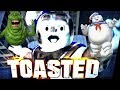 Ghostbusters Stay Puft Marshmallow Man TOASTED! Over and Over Again!
