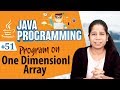 Program in One Dimensionl Array - Arrays in Java Programming Language - Java Programing Tutorial