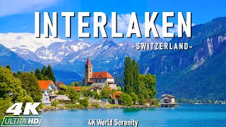 Interlaken 4K 🏞️ Explore Majestic Mountains, Sparkling Lakes, and Adventure in the Swiss Alps 🌟