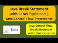 Java Break Statement with Label Explained | Java Control Flow Statements