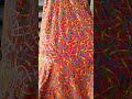 orange velvet lace with multicolor sequins. wa.me 8617376552363