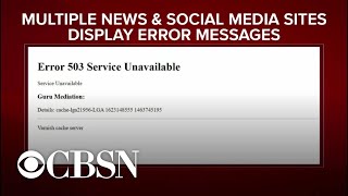 Major websites coming back online after massive outage