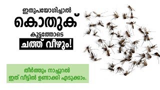 ഇതുപയോഗിച്ചാൽ കൊതുക് കൂട്ടത്തോടെ ചത്ത്‌ വീഴും. തീർത്തും നാച്ചുറലായ ഇത് വീട്ടിൽ ഉണ്ടാക്കി എടുക്കാം.