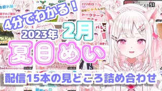 【Vtuber/夏目めい】忙しい人のための”夏目めい”見所まとめ・2月版【切り抜き】