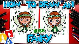 How To Draw An Irish Fairy For St. Patrick's Day ☘️