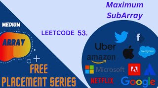 Maximum SubArray | Leetcode 53| Array questions for Interview | Kadane Algo |DSA in Java| Javascript