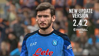 efootball 2023 New Update Version 2.4.2 Napoli vs Milan - PC