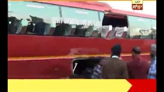 Again Orbit bus hit truck in Ropar, 1 injured