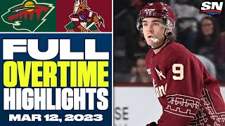 Minnesota Wild at Arizona Coyotes | FULL Overtime Highlights - March 12, 2023