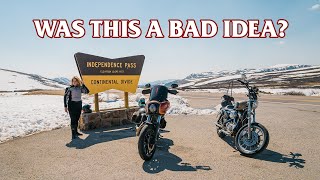 Taking a New Rider on Her Longest & Most Dangerous Motorcycle Ride: Independence Pass on a Harley!
