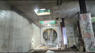 Today at 6.08pm at KG Halli Underground Metro Stn TBM Bhadra had a breakthrough