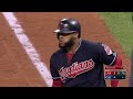 LAA@CLE: Santana laces an RBI single to right field