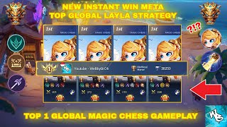 NEW UNBEATABLE EARLY GAME LAYLA META STRATEGY - MAGIC CHESS BEST SYNERGY - Mobile Legends Bang Bang