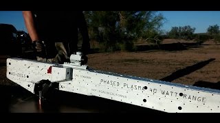 Electromagnetic Plasma Rifle Test Fire