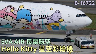 近距離觀賞長榮航空『Hello Kitty 星空彩繪機』✈️｜桃園國際機場｜Happy追飛機