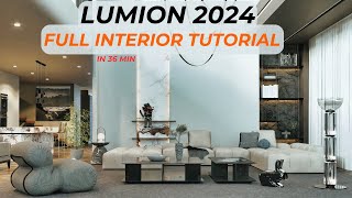 lumion 2024 interior render tutorial😍 l 😍صفر تا صد رندر داخلی لومیون 2024