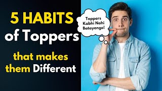 5 Habits of Toppers | Study Motivation for Students #studymotivation