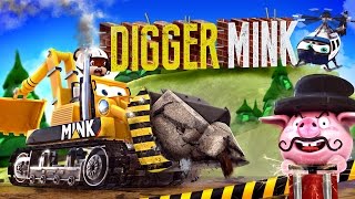 appMink Making a Digger - Construction Digger rescue the Steam Train
