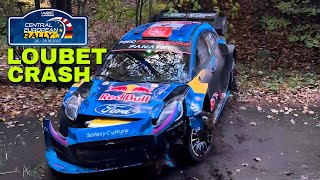 LOUBET CRASH WRC CENTRAL EUROPEAN RALLY 2023 | FRIDAY