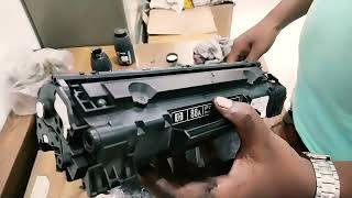 How to hp Laserjet M1136 MFP 388A Cartridge Refill.