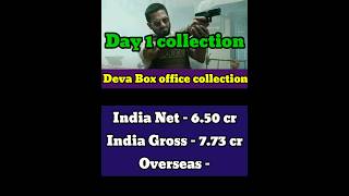 Deva first day box office collection | Deva box office collection