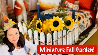 How to Make a Miniature Fall Garden for Room Box or Dollhouse