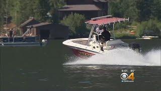 Sheriff's Deputies On Patrol At Lake Granby