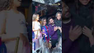 للمرة الثانية تامر حسني يجتمع بطليقته بسمة بوسيل للاحتفال بعيد ميلاد ابنته تاليا