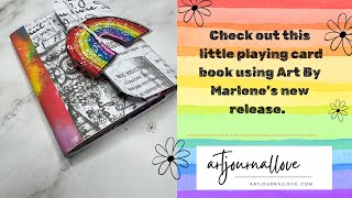 Check out this little playing card book using Art By Marlene’s new release.