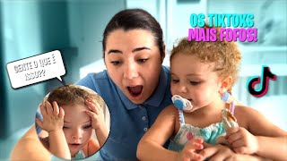 Reagindo a vídeos de BEBÊS junto com a DIVA | *a reação dela foi a melhor *