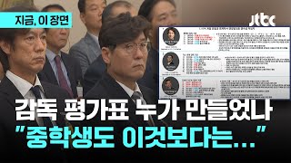 대표팀 감독 최종 3인 평가표, 1장 맞죠? 홍명보는 칭찬, 외국인은 의심｜지금 이 장면