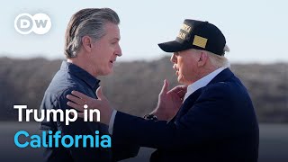 Trump visits California wildfires after hinting at aid withdrawal | DW News