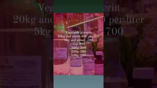 Vegetable glycerin