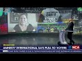 Amnesty International SA's plea to voters