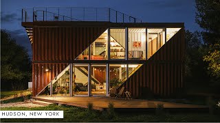 Amazing Container House in Hudson, NY by LOT-EK Architecture