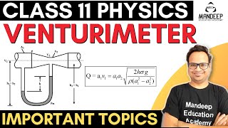 Venturimeter Class 11 Physics | Working and Concept