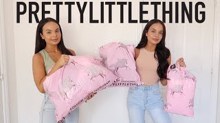 PRETTY LITTLE THING TRY ON HAUL - AYSE AND ZELIHA