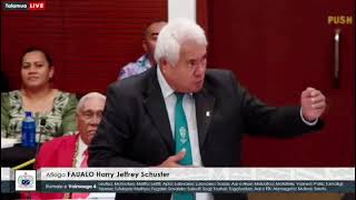 Parliament XVII: 6 Mati 2025 - 14 Faualo Harry Jeffrey Schuster (Vaimauga 4)