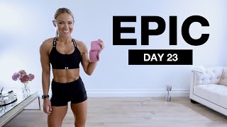 Day 23 of EPIC | Glutes and Abs Workout [DUMBBELL NO REPEAT]