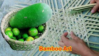 Amazing DIY make Basket丨Bamboo woodworking art