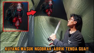 DI TEROR MASUK KE DALAM TENDA AMBIL PARANG SIAP TEMPUR ,CAMPING HOROR DI KAMPUNG KUYANG!!