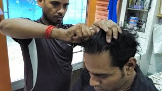 Amazing hair cracking head massage( Must Watch)