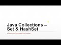 Java Collections - HashSet with equals and hashCode override | Java Tutorial Part 1 #022